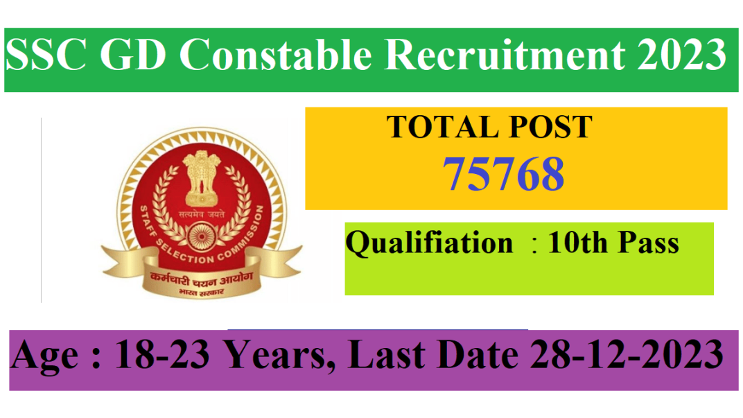 SSC GD Constable Recruitment 2023