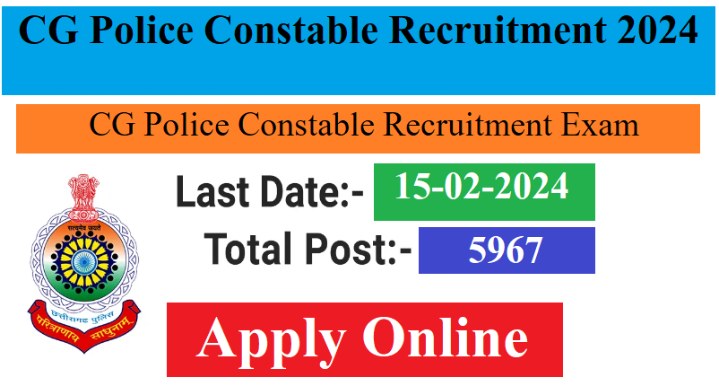 CG Police Constable Recruitment 2024